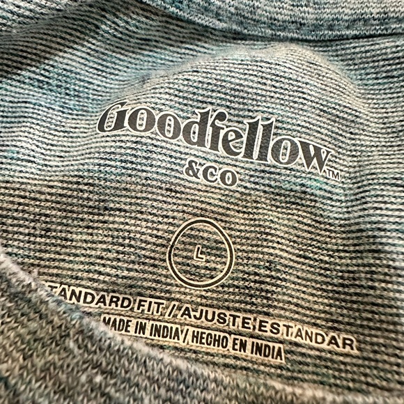 Goodfellow & Co. blue short sleeve v-neckT-shirts lot of 2 large - Picture 2 of 13